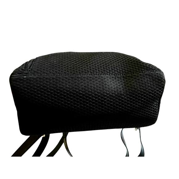 The Sak Black Textured Knit Backpack Women\'s Zipper Accent Zipper Closure Large main image 10